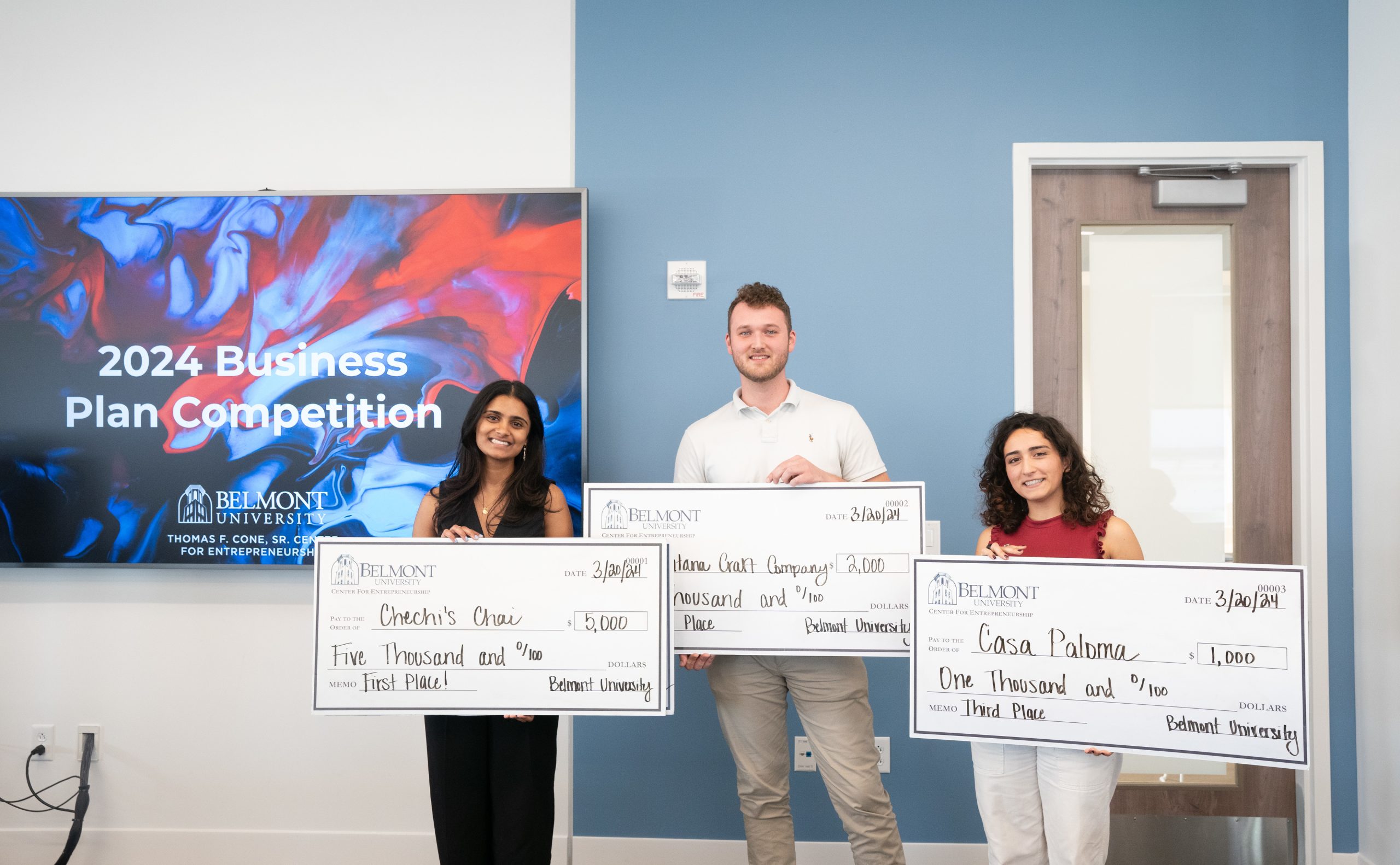 Business Plan Competition at Belmont University in Nashville, Tennessee, March 20, 2024 Photo by Sam Simpkins